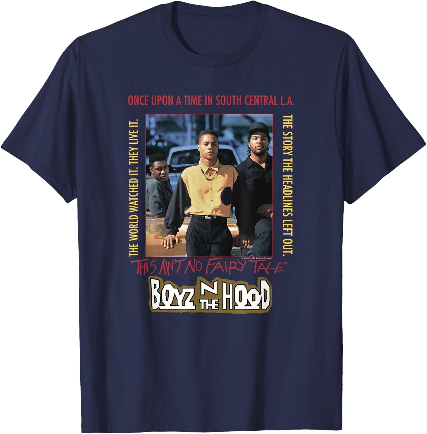 Boyz n The Hood Vintage Poster T-Shirt - T-Shirt | Navy