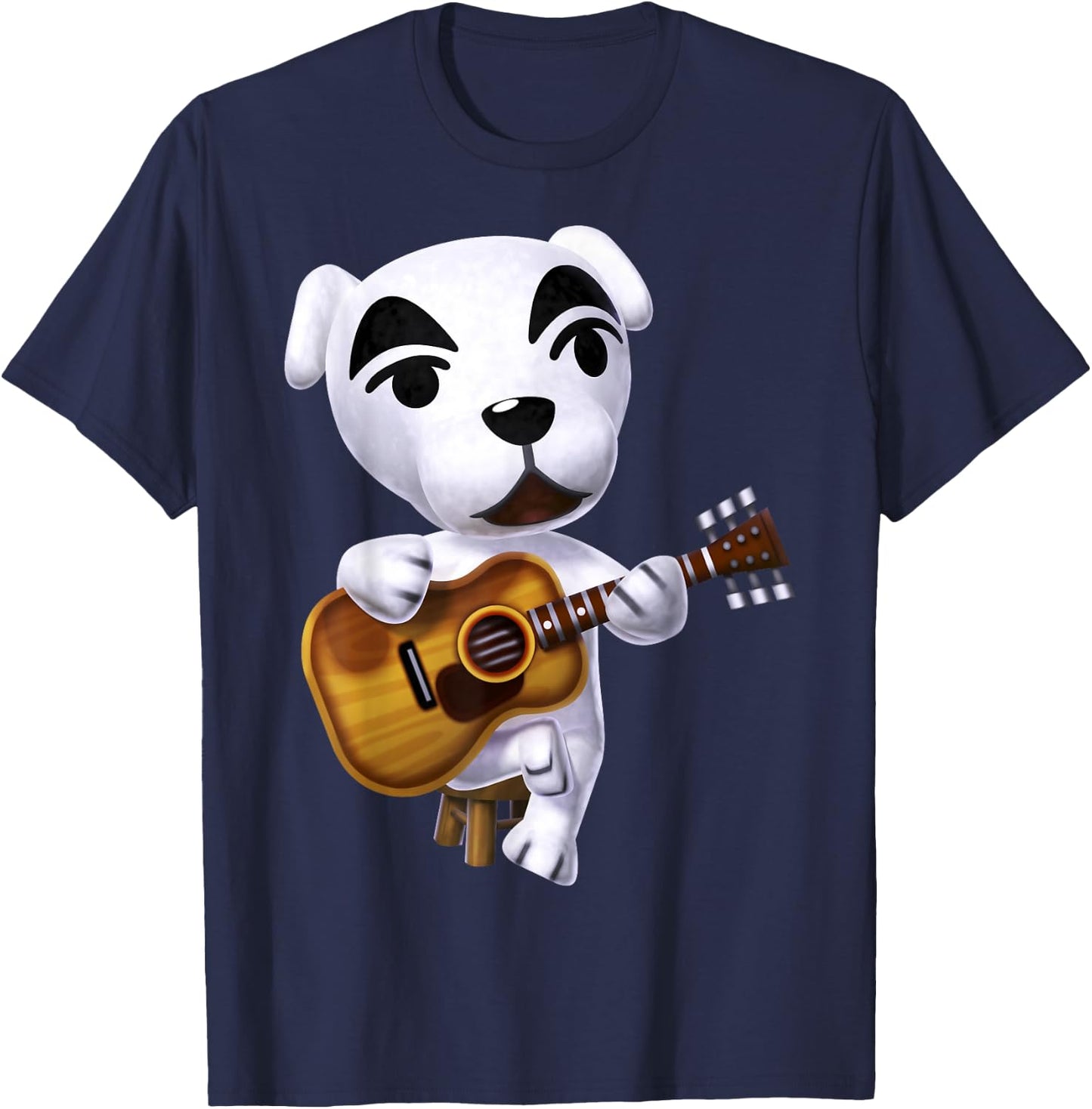 Nintendo Animal Cross K.K. Slider Strumming Graphic T-Shirt - T-Shirt | Navy