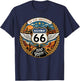 Highway 66 Centennial Car Anniversary 100 Years 1926-2026 T-Shirt - T-Shirt | Navy