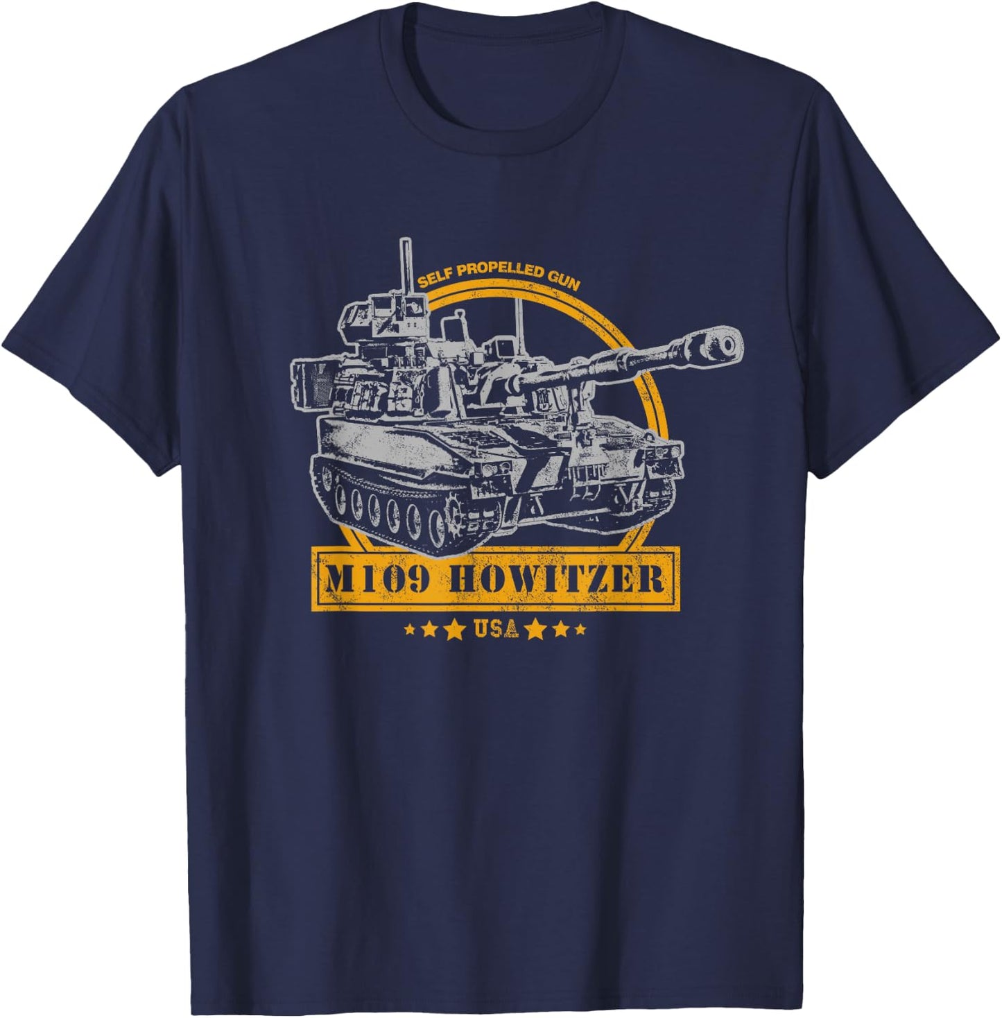 M109 Self Propelled Howitzer T-Shirt - T-Shirt | Navy