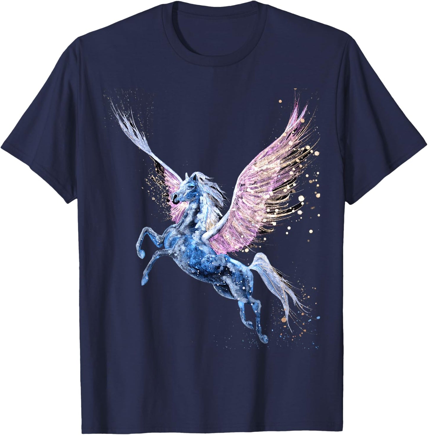 Pegasus Flying Horse T-Shirt - T-Shirt | Navy