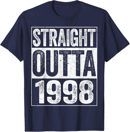 Straight Outta 1998 26th Birthday Shirt T-Shirt - T-Shirt | Navy