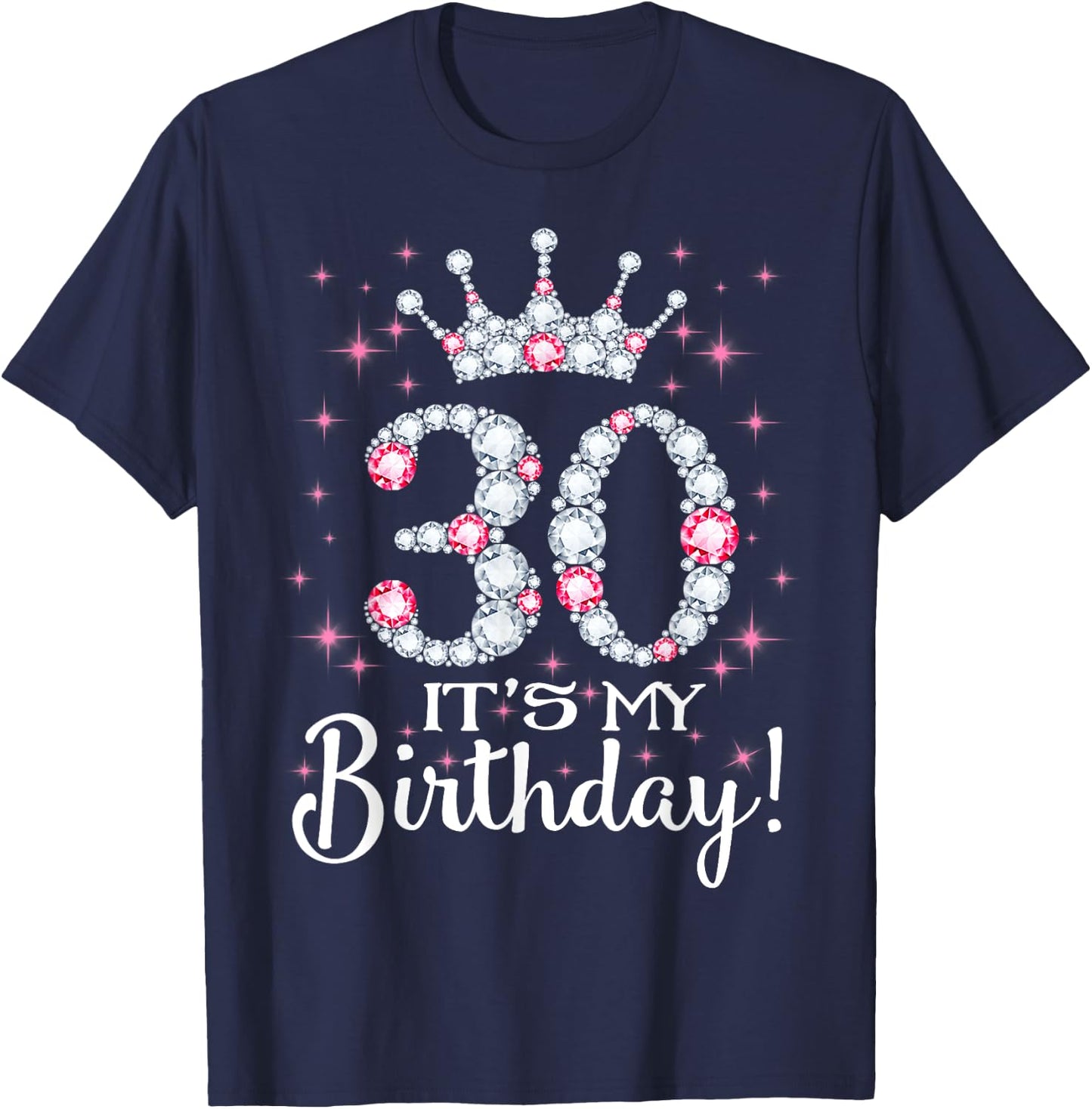 30 It's My Birthday 1989 30Th Birthday Gift T-Shirt - T-Shirt | Navy