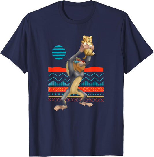 Disney The Lion King Rafiki Baby Simba Live Action T-Shirt - T-Shirt | Navy