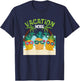 Cool Pineapple Summer Holiday Beach Swimming Party Theme T-Shirt - T-Shirt | Navy