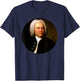Johann Sebastian Bach Composer Portrait T-Shirt - T-Shirt | Navy