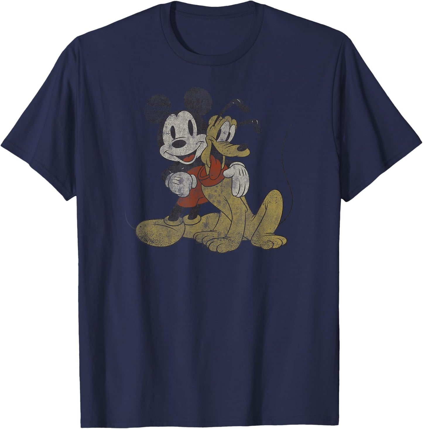 Disney - Mickey Mouse and Pluto Best Buds T-Shirt - T-Shirt | Navy