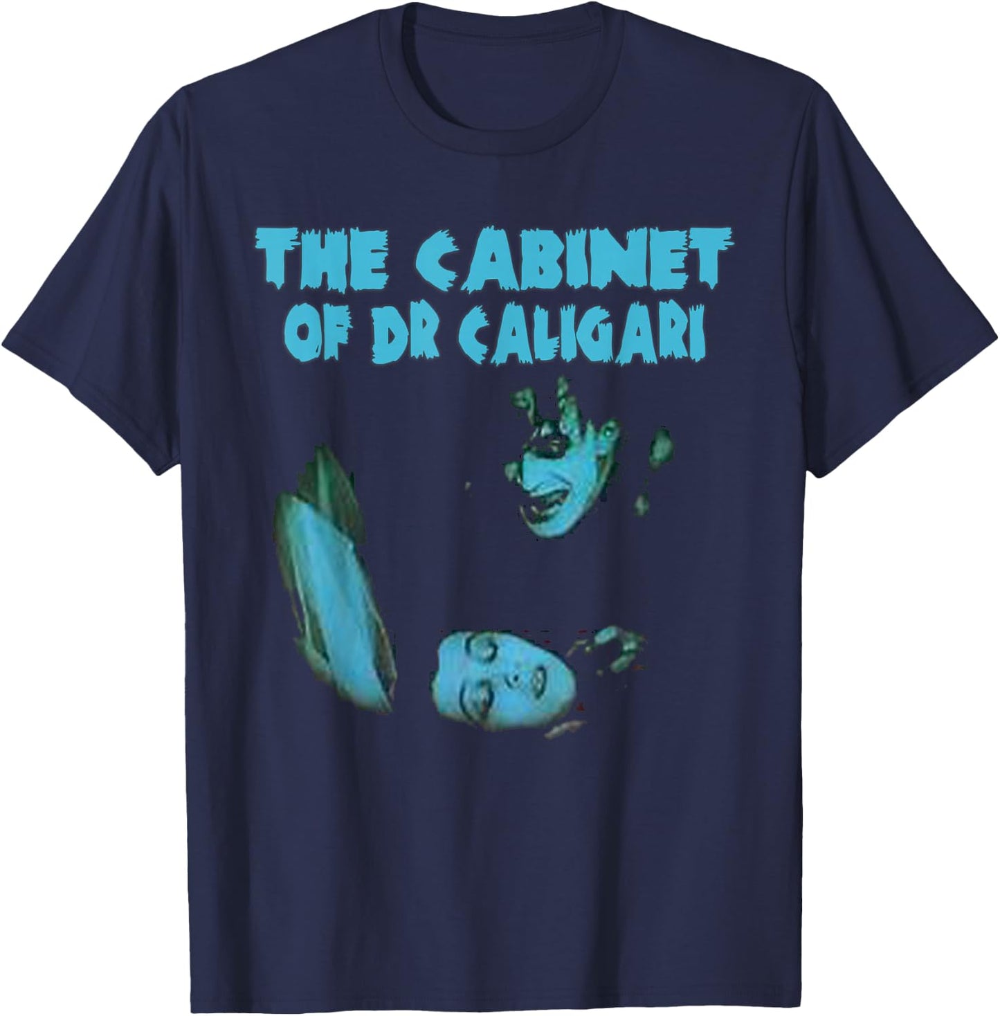 The Cabinet of Dr Caligari Silent Horror T-Shirt - T-Shirt | Navy