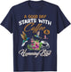 A Good Day Starts With Coffee & Hummingbird Gift Cute Shirt T-Shirt - T-Shirt | Navy