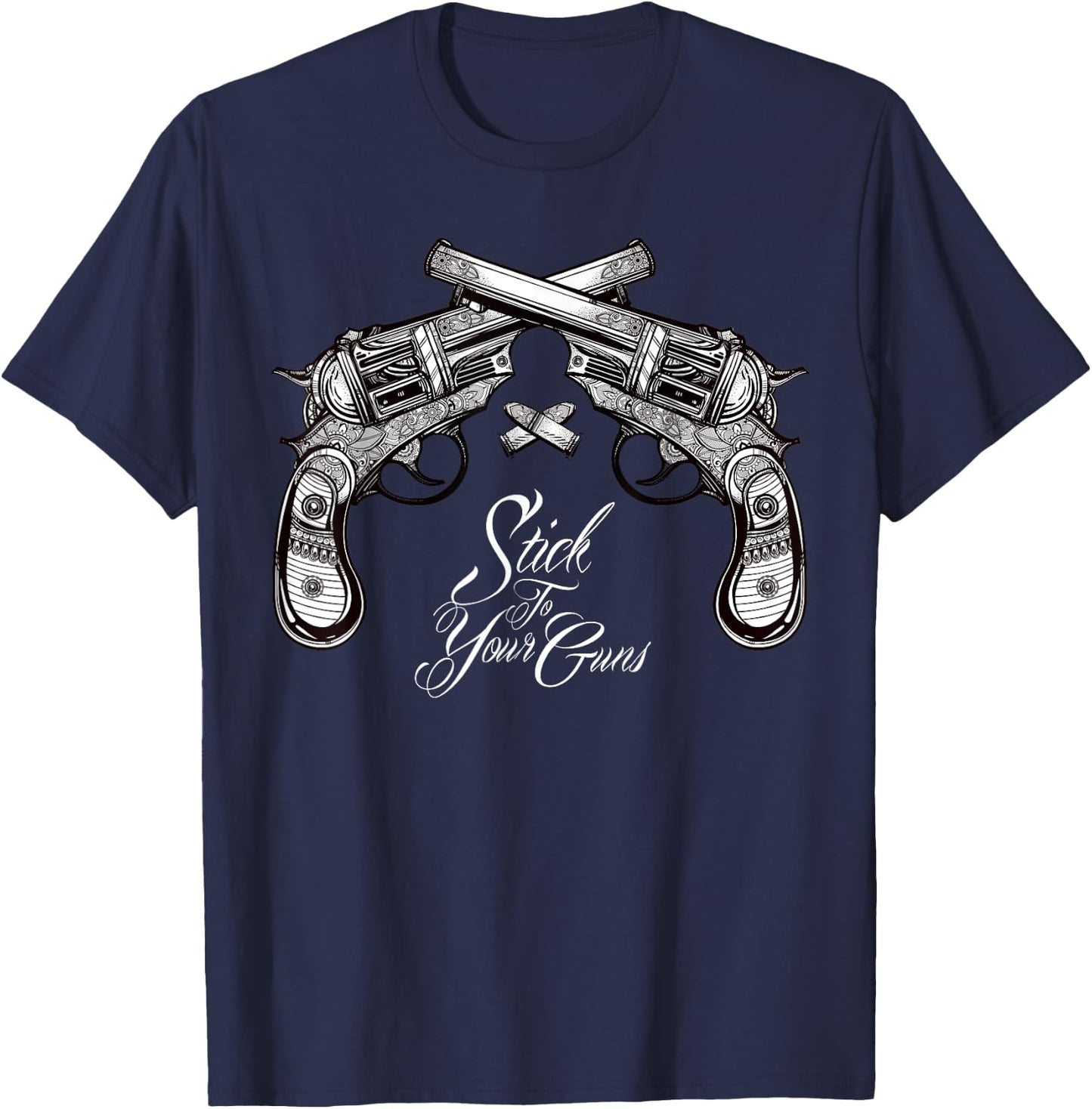 Stick To Your Guns - Western Bandit - Vintage Cowboy T-Shirt - T-Shirt | Navy