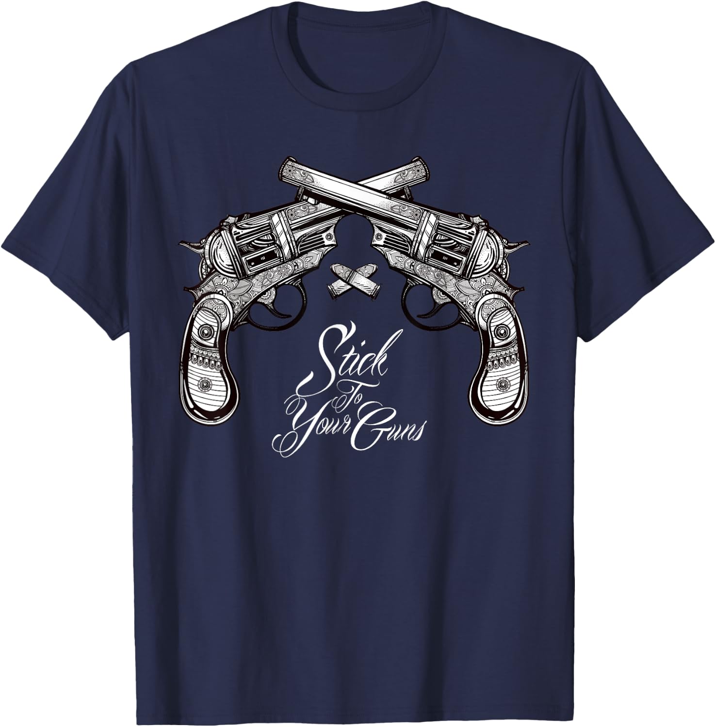Stick To Your Guns - Western Bandit - Vintage Cowboy T-Shirt - T-Shirt | Navy