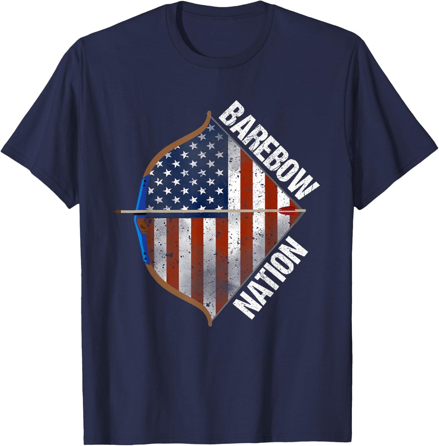 Barebow Nation Recurve Archery T-Shirt - T-Shirt | Navy