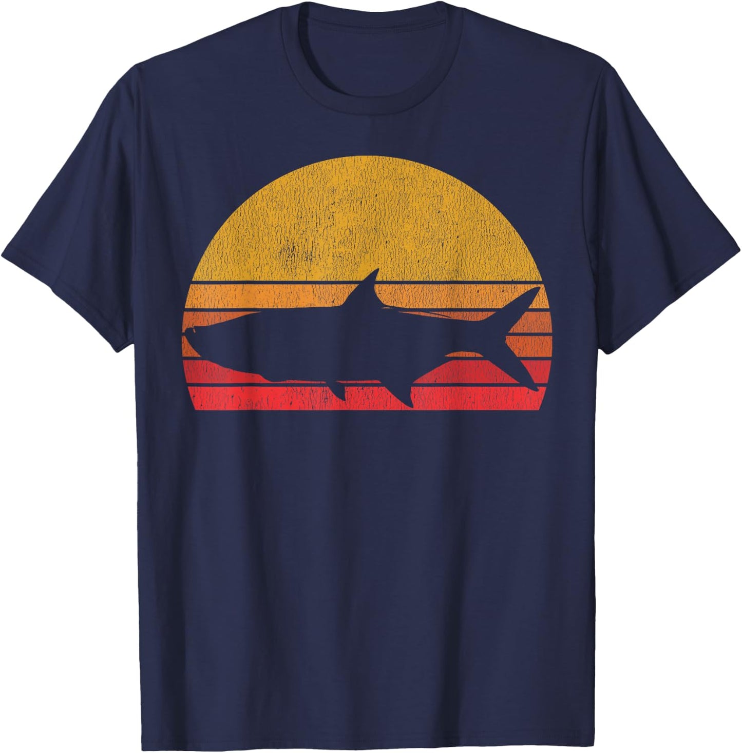 Tarpon Fishing - Retro Tarpon Saltwater Fisherman T-Shirt - T-Shirt | Navy
