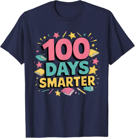 109 Days of School – Fun and Colorful Celebration Designs T-Shirt - T-Shirt | Navy