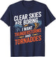 Thunderstorms And Tornadoes Storm Chaser T-Shirt - T-Shirt | Navy