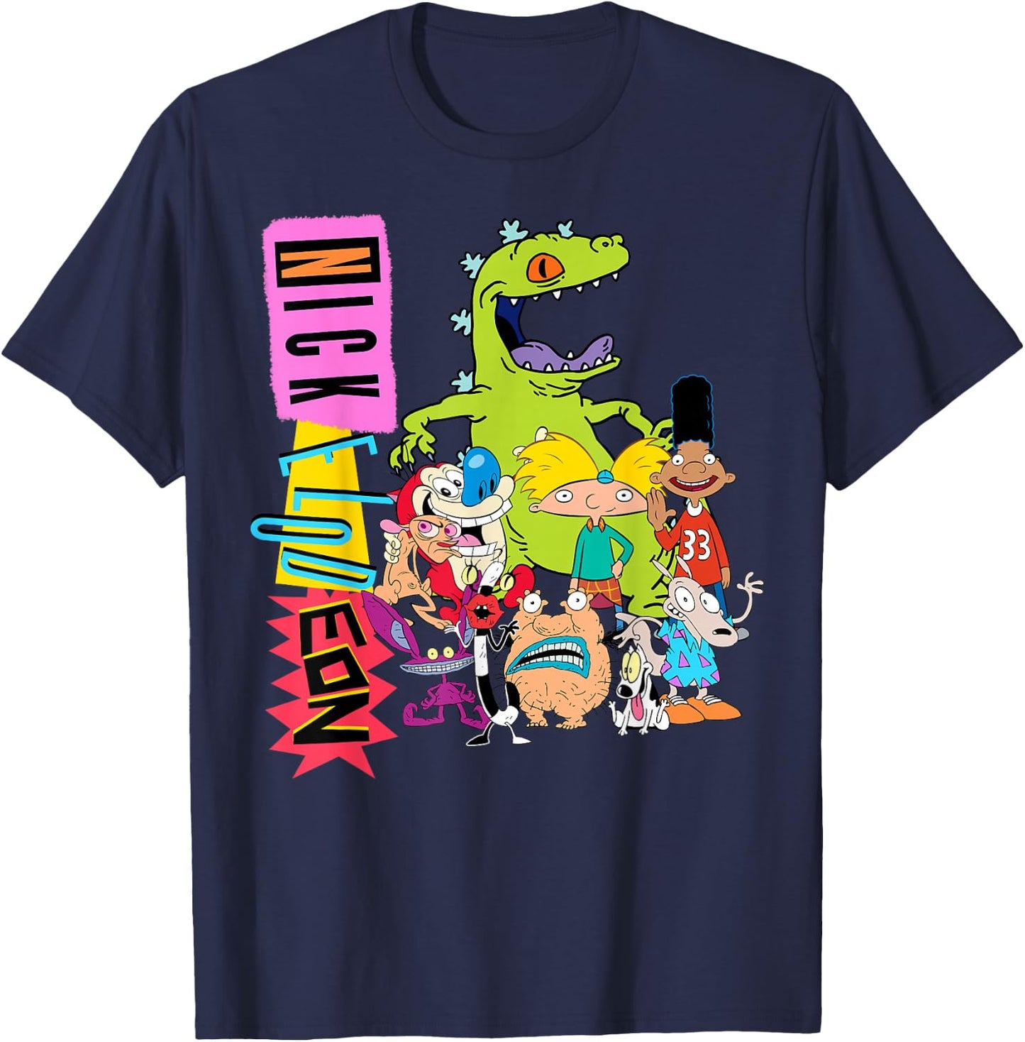 Nickelodeon Throwback Retro Character T-Shirt - T-Shirt | Navy