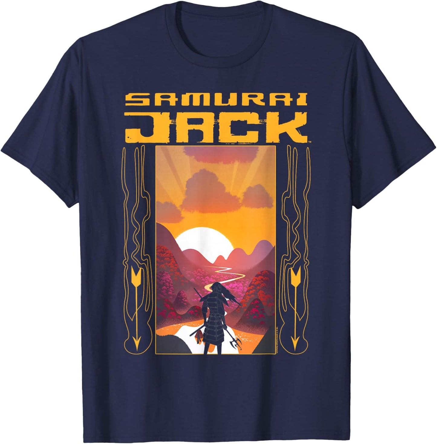 Samurai Jack Sunrise T-Shirt - T-Shirt | Navy