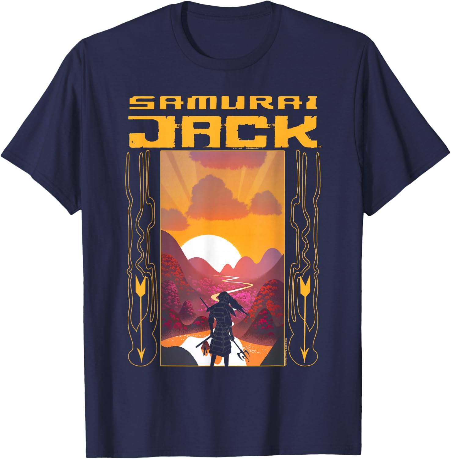 Samurai Jack Sunrise T-Shirt - T-Shirt | Navy