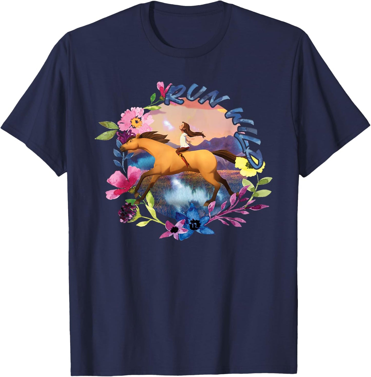 Spirit Riding Free Living Out T-Shirt - T-Shirt | Navy