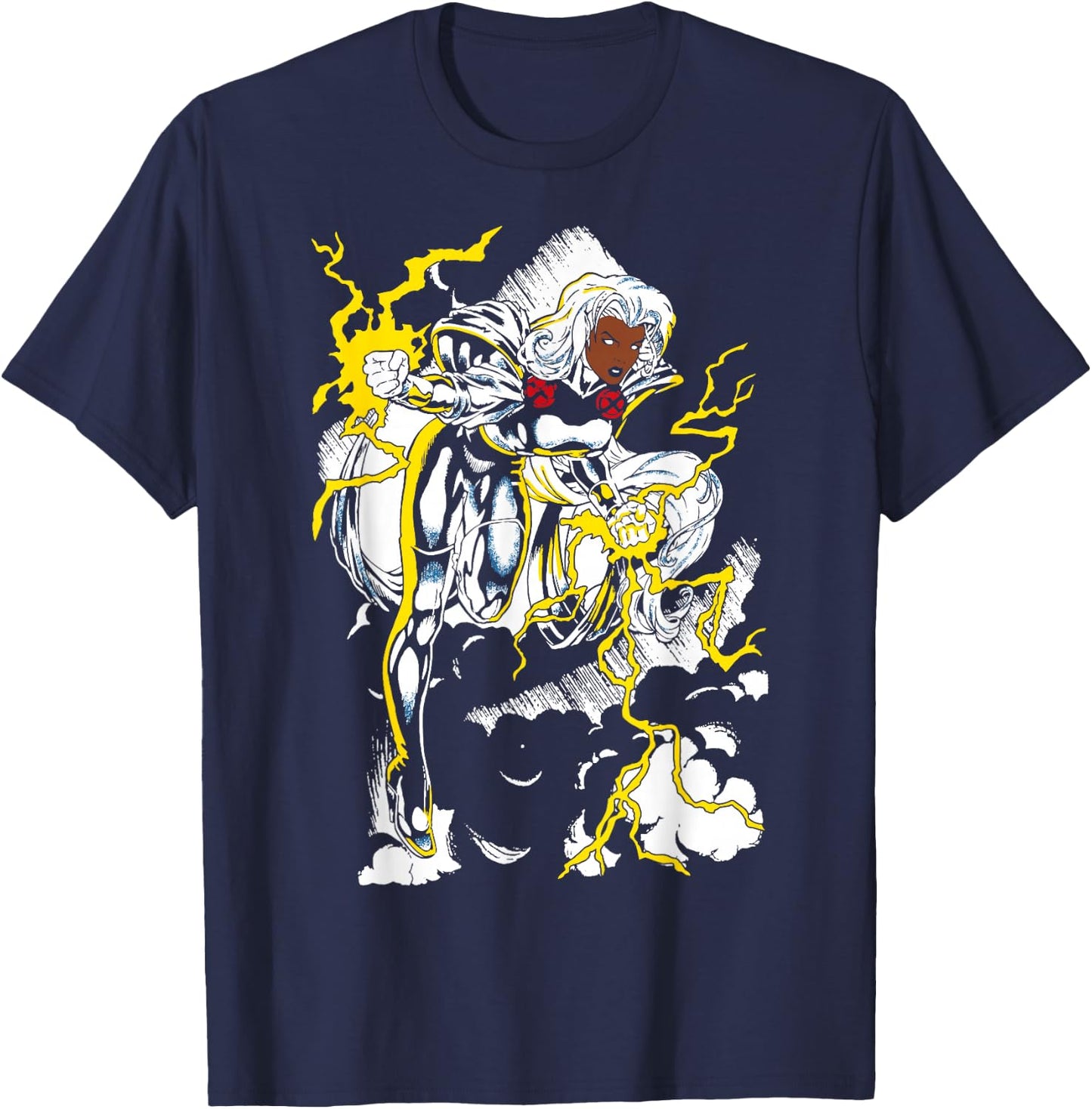 Marvel X-Men Storm Action Pose Retro Graphic T-Shirt - T-Shirt | Navy