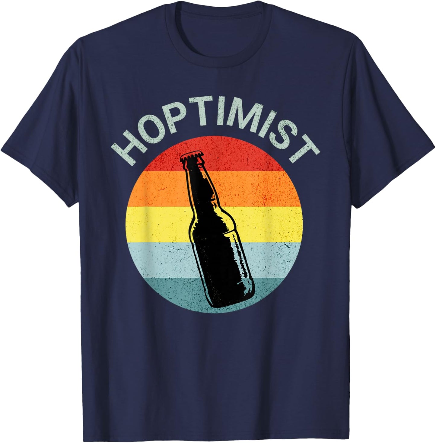 Hoptimist Home Brew Craft Beer Shirts Women Vintage T-Shirt - T-Shirt | Navy