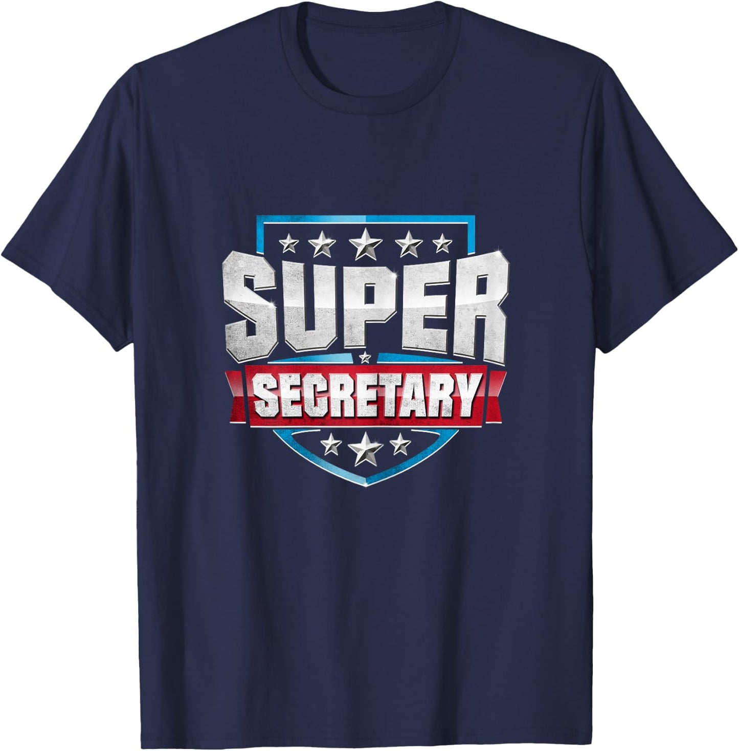 Funny Superhero Secretary : SUPER SECRETARY Gift Shirt T-Shirt - T-Shirt | Navy