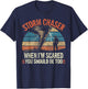 Storm Chasing Hobby Tornado Lightning Funny Storm Chaser T-Shirt - T-Shirt | Navy
