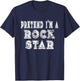 Lazy Pretend I'm A Rock Star Easy Funny Halloween Costume T-Shirt - T-Shirt | Navy