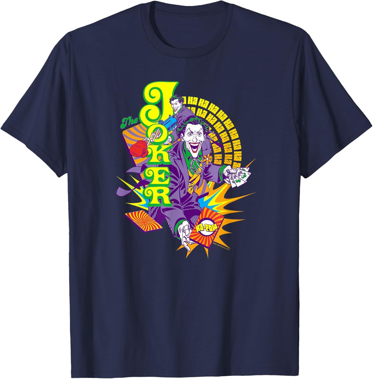 Batman the Joker Raw Deal T-Shirt - T-Shirt | Navy