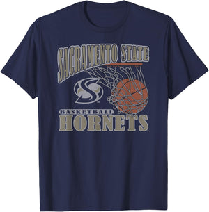 Sacramento State Hornets Basketball Vintage Lift Green T-Shirt - T-Shirt | Navy
