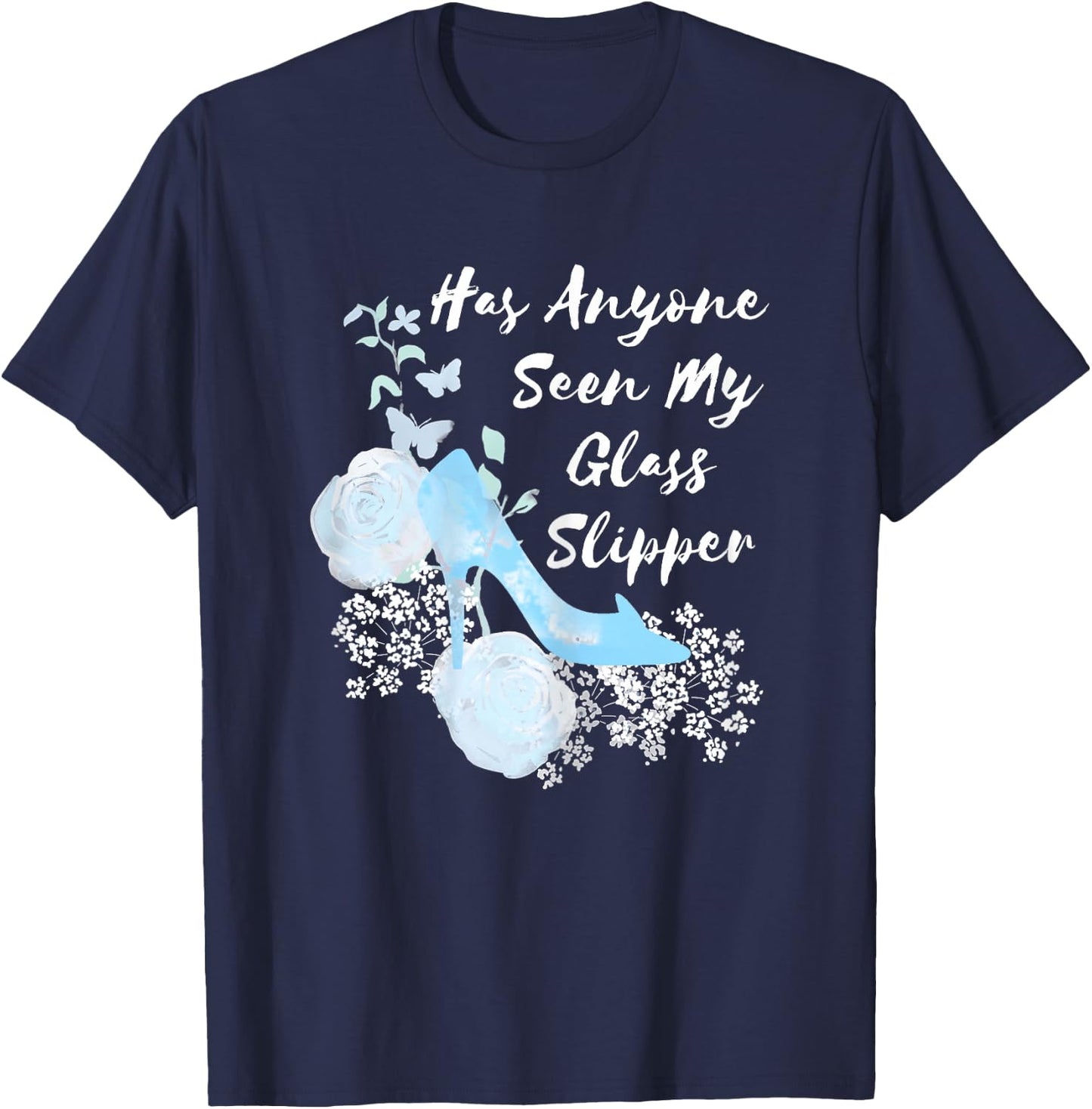 Disney Cinderella Glass Slipper Graphic T-Shirt - T-Shirt | Navy