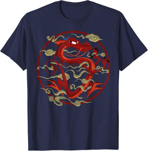 Disney Mulan Mushu Inner Circle Graphic T-Shirt - T-Shirt | Navy