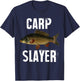 Carp Slayer Funny Fishing T-Shirt - T-Shirt | Navy