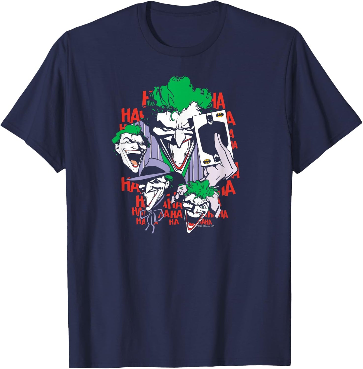 Batman the Joker Four of a Kind T Shirt T-Shirt - T-Shirt | Navy