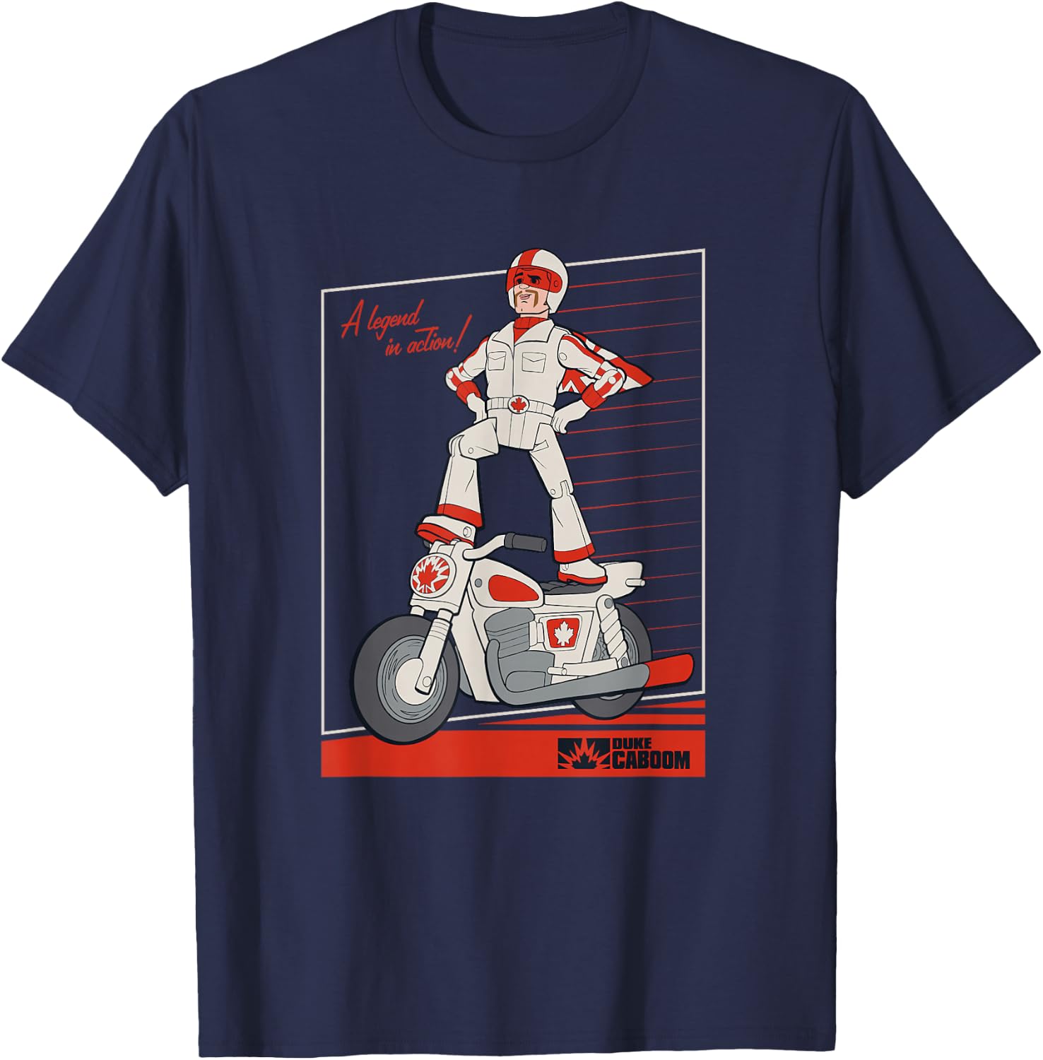 Disney Pixar Toy Story 4 Duke Caboom Legend T-Shirt - T-Shirt | Navy