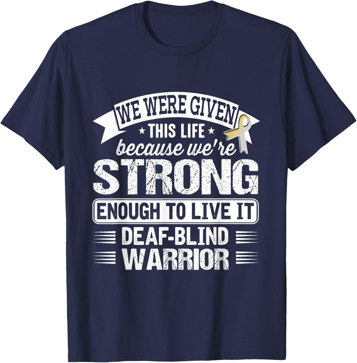 Deaf Blind Awareness T Shirt T-Shirt - T-Shirt | Navy