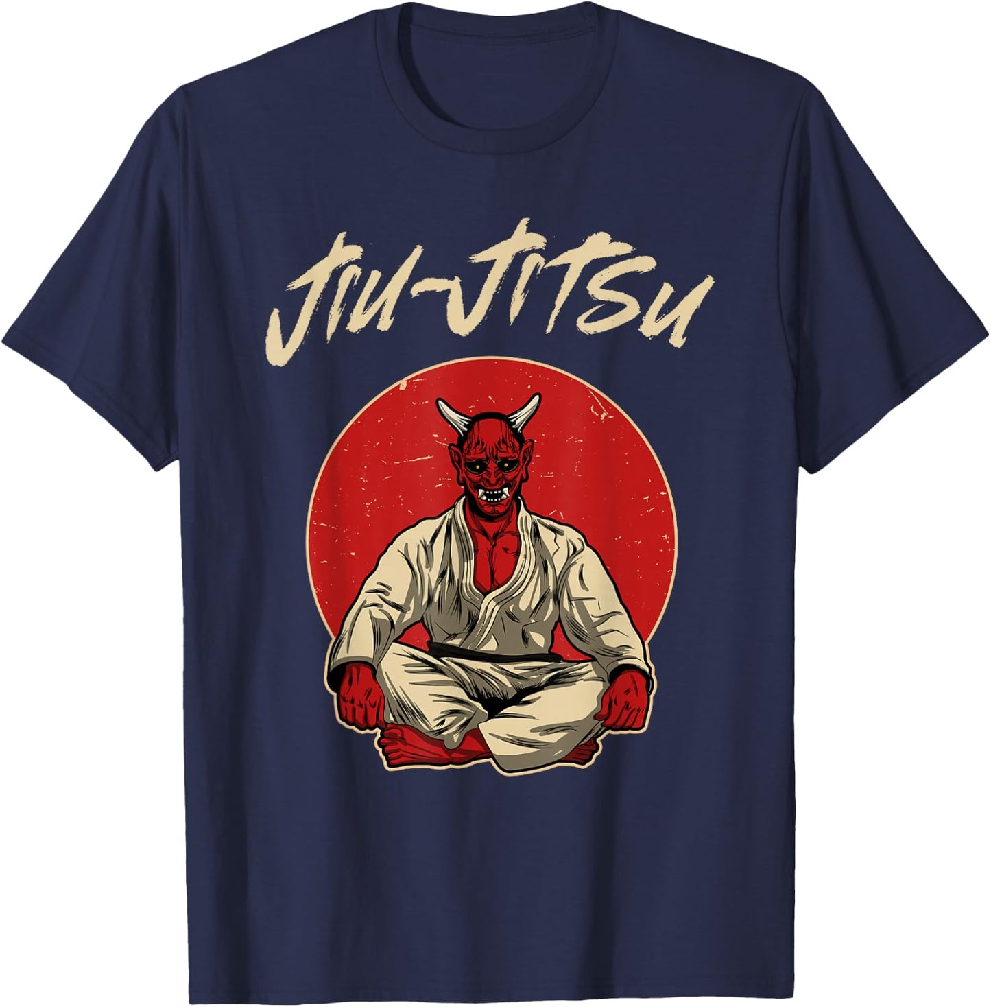 Japanese Oni Demon - Brazilian Jiu-Jitsu, MMA, BJJ T-Shirt - T-Shirt | Navy