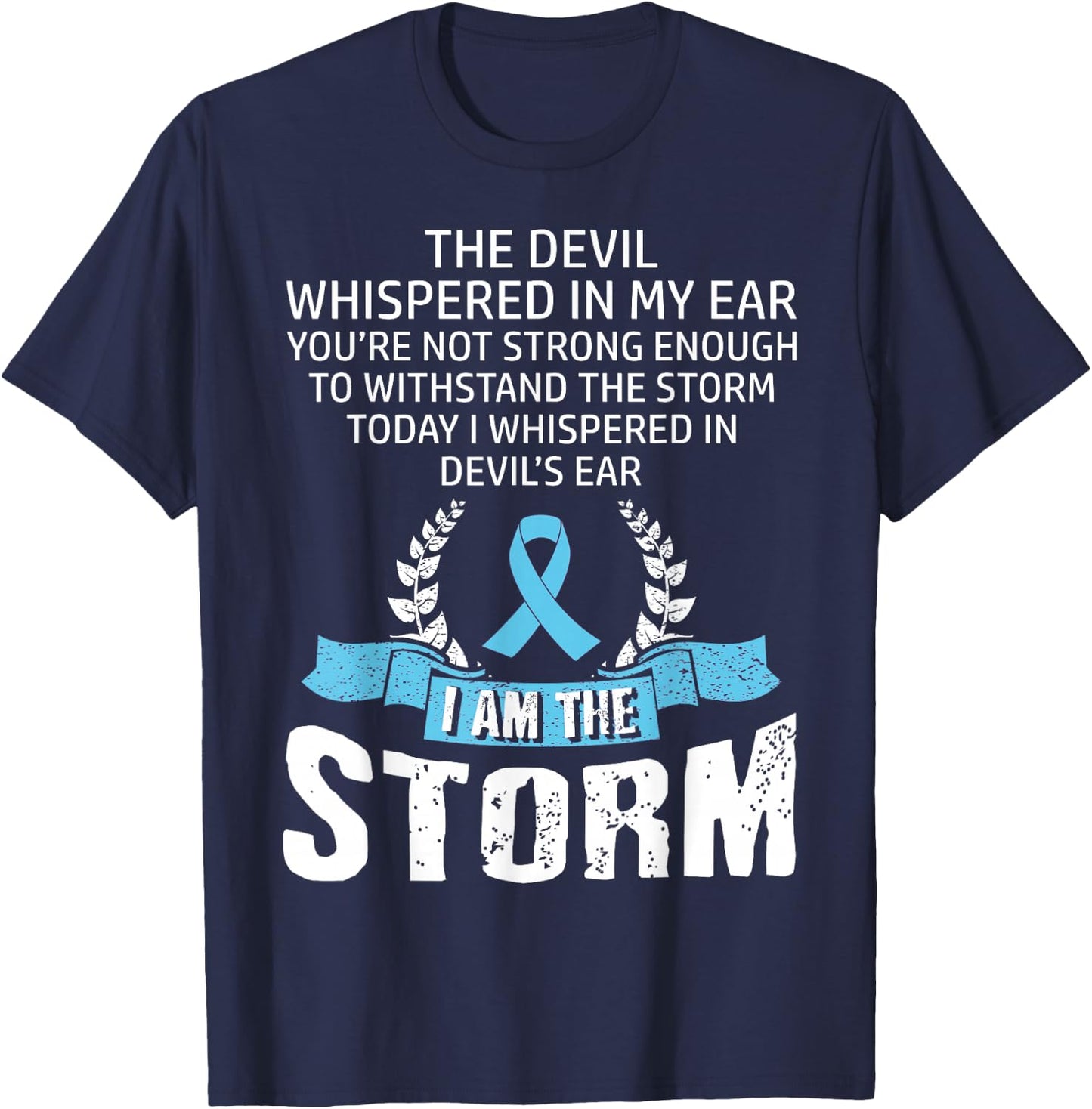 Prostate Cancer Awareness Storm T-Shirt - T-Shirt | Navy