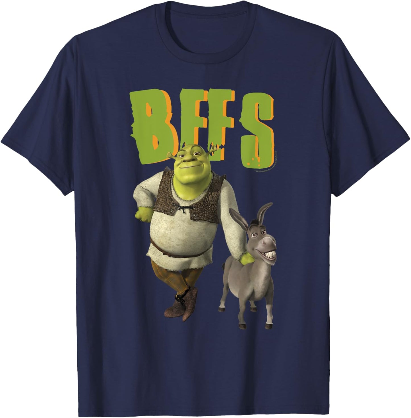Shrek 2 And Donkey BFFS T-Shirt - T-Shirt | Navy