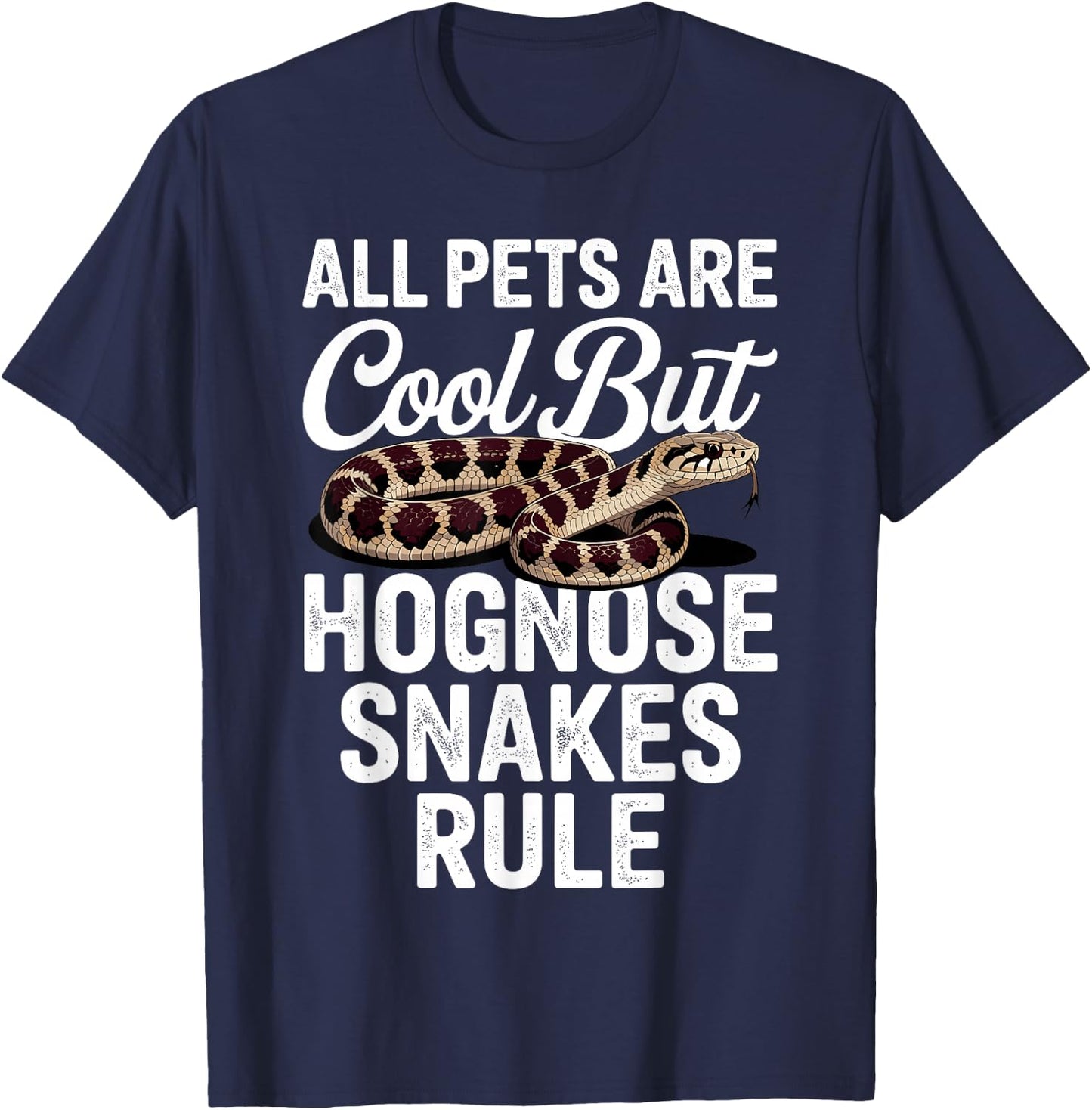 Cool Hognose Snake Art Women Herpetology Hognose T-Shirt - T-Shirt | Navy