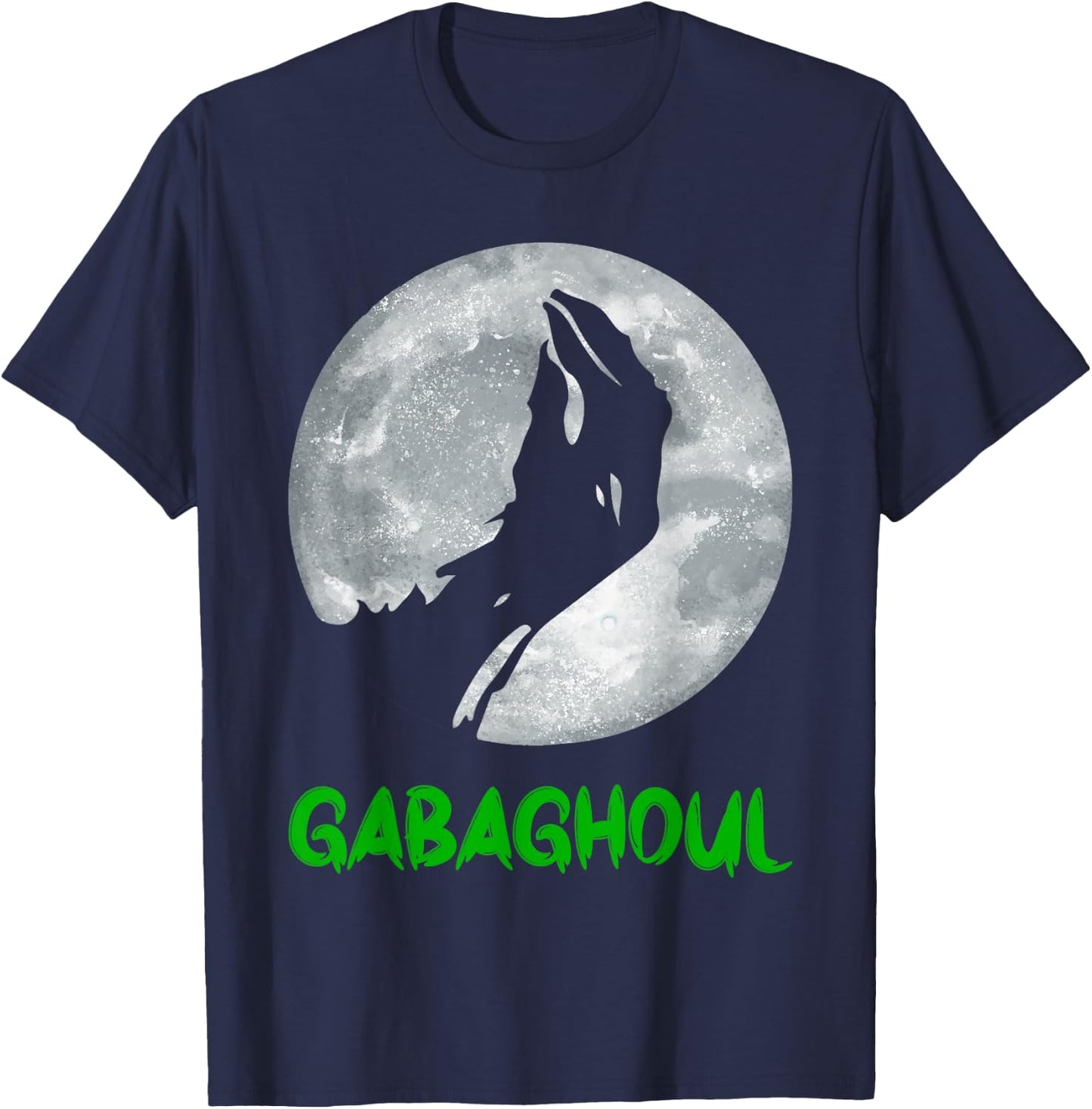 Gabaghoul Funny Hand Moon Bigfoot Santa Christmas Tree Light T-Shirt - T-Shirt | Navy