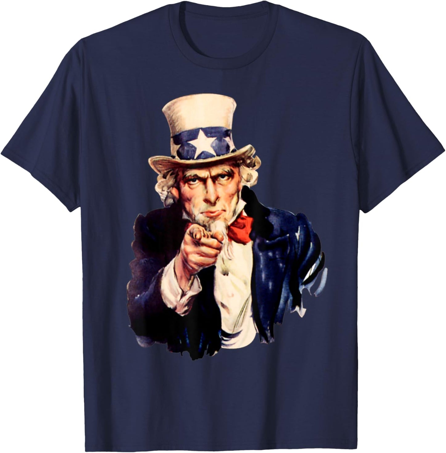 I want you - Uncle Sam FUN T-Shirt - T-Shirt | Navy