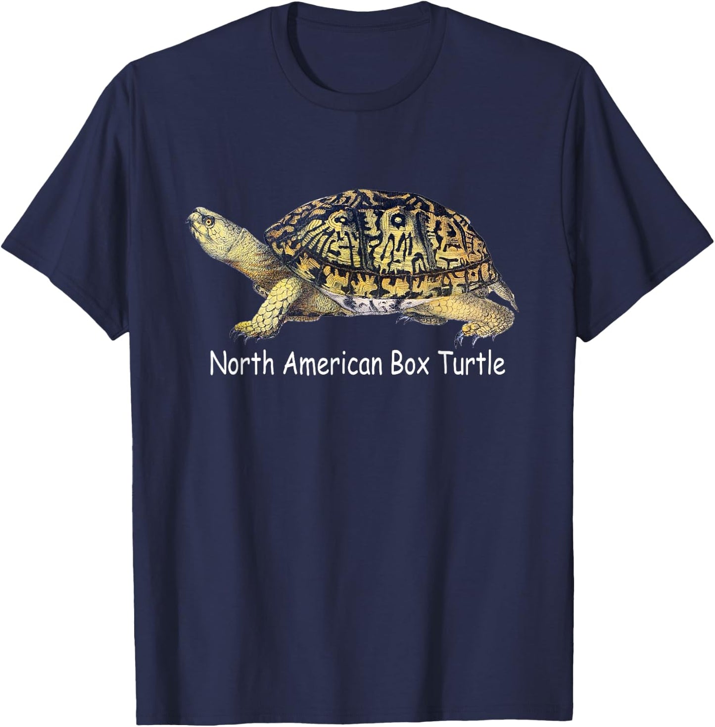 North American Box Turtle T-Shirt - T-Shirt | Navy