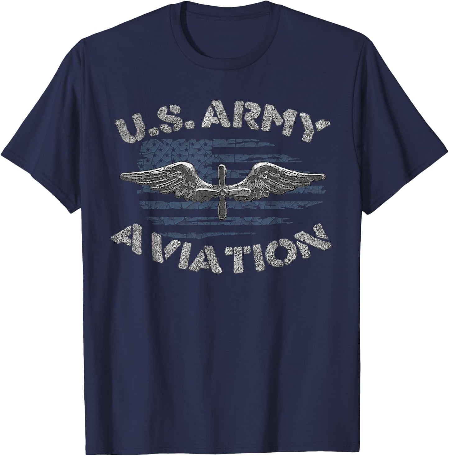 Aircraft Mechanic Flight Instructor Flying Xmas US Army Aviation US Airplanes Pilot , Adult , Black, Small, Short Sleeve, Classic Fit, Cotton 80% Polyester 20%, Aviation Pilot T-Shirt - T-Shirt | Navy