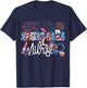 Wound Care Nurse Patriotic USA Flag Stethoscope 4th of July T-Shirt - T-Shirt | Navy
