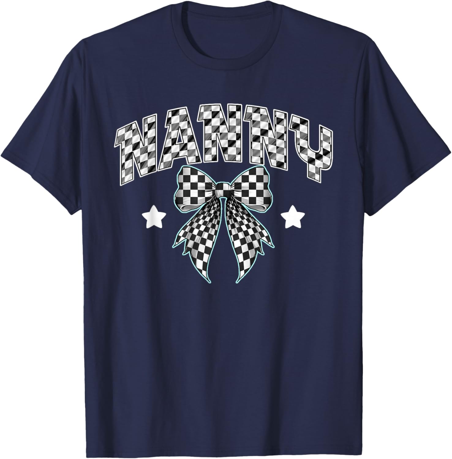 Nanny Pit Crew Family Racing Birthday Race Car T-Shirt - T-Shirt | Navy