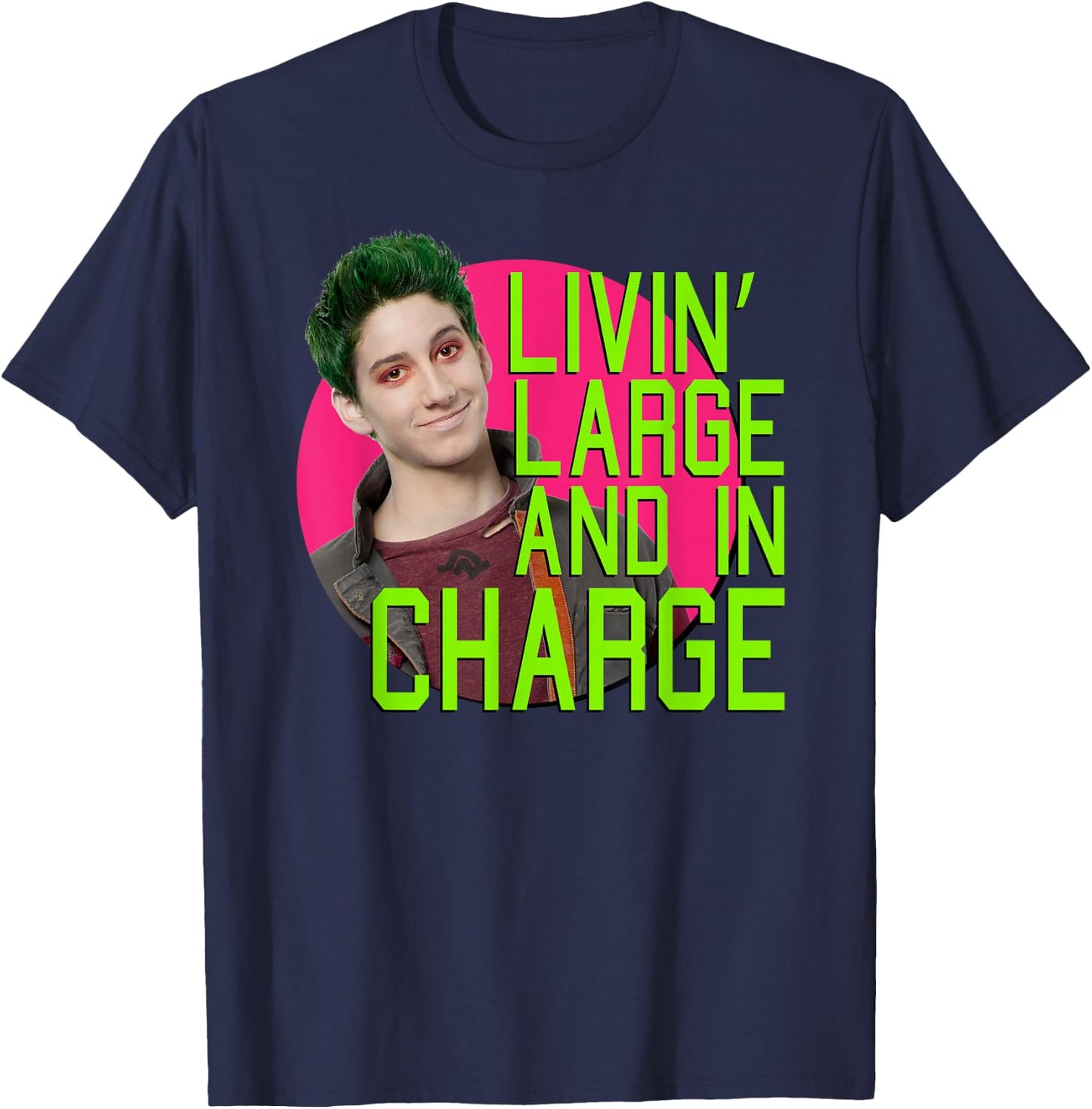 Zombies - Zed Zed Large and In Charge T-Shirt - T-Shirt | Navy