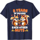 8th Wedding Anniversary 8 Years Of Driving Each Other Nuts T-Shirt - T-Shirt | Navy