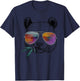 Coole Portrts von lustigen Tieren in Brillen - Cool Panda - Funny Panda Bear with Sunglasses -Adults - Grey - Small - Short Sleeve - Classic Fit - Cotton, Polyester T-Shirt - T-Shirt | Navy