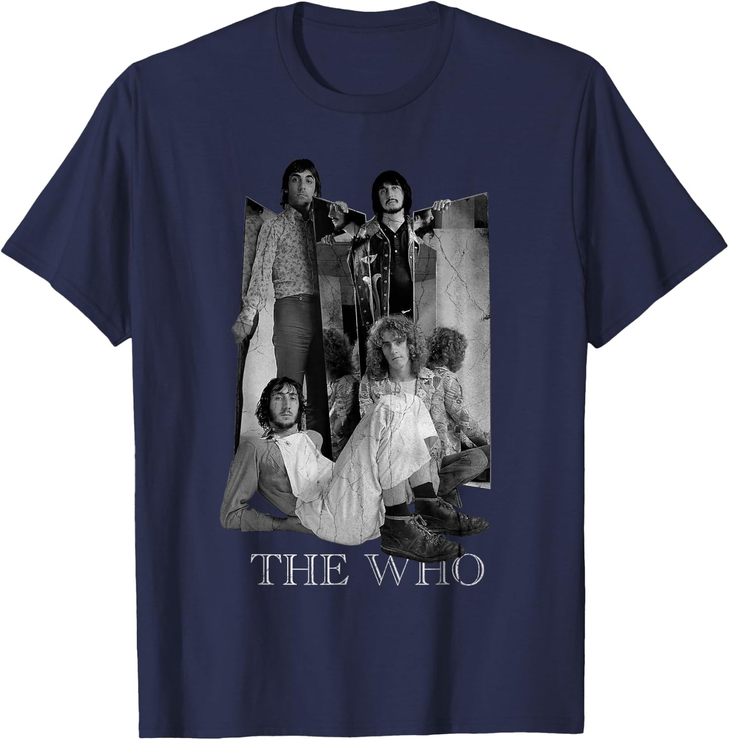 The Who Official Mirrors Mono T-Shirt - T-Shirt | Navy